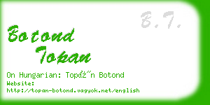 botond topan business card